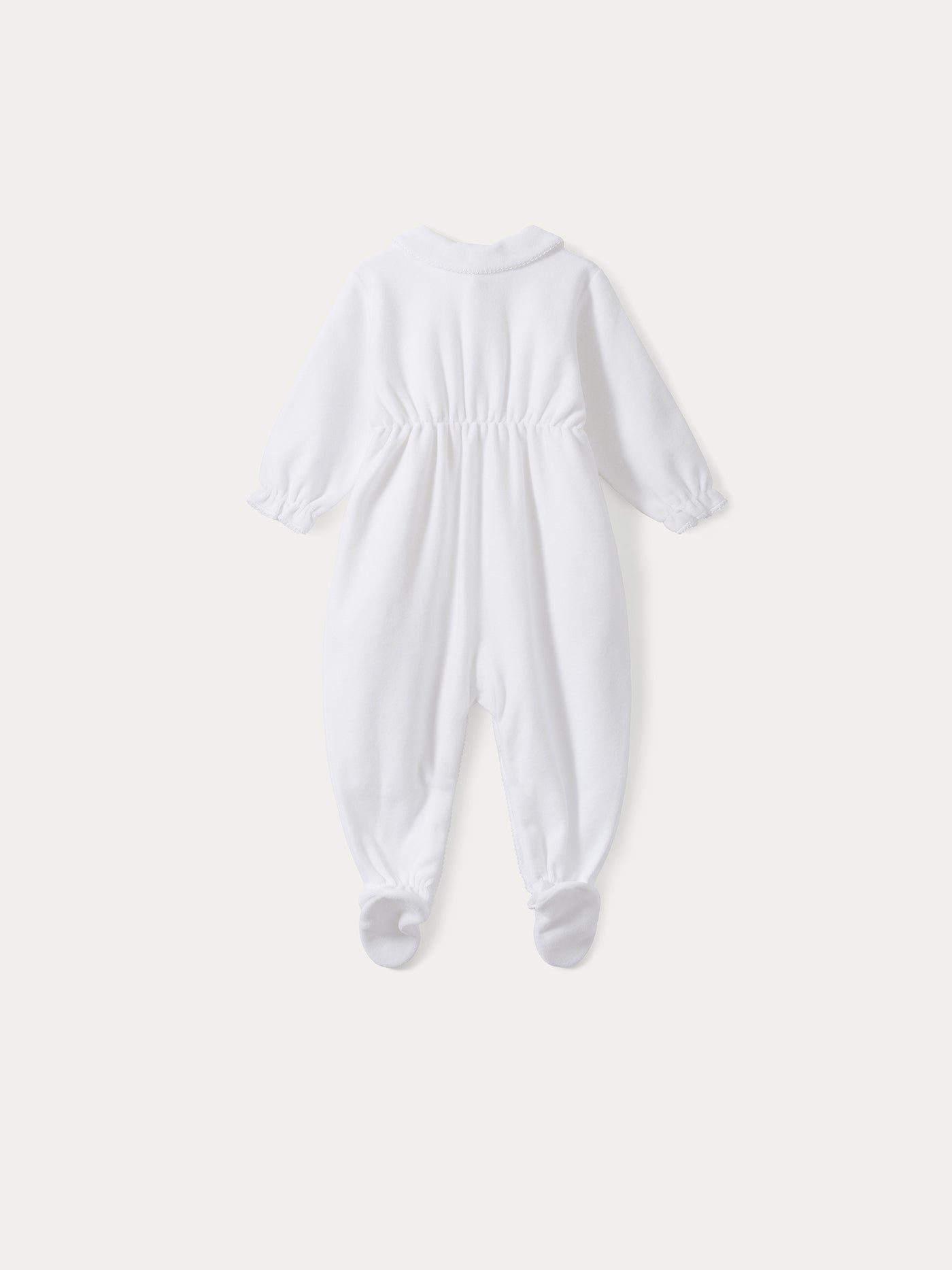 Baby-Rundhals-Schlafanzug weiß