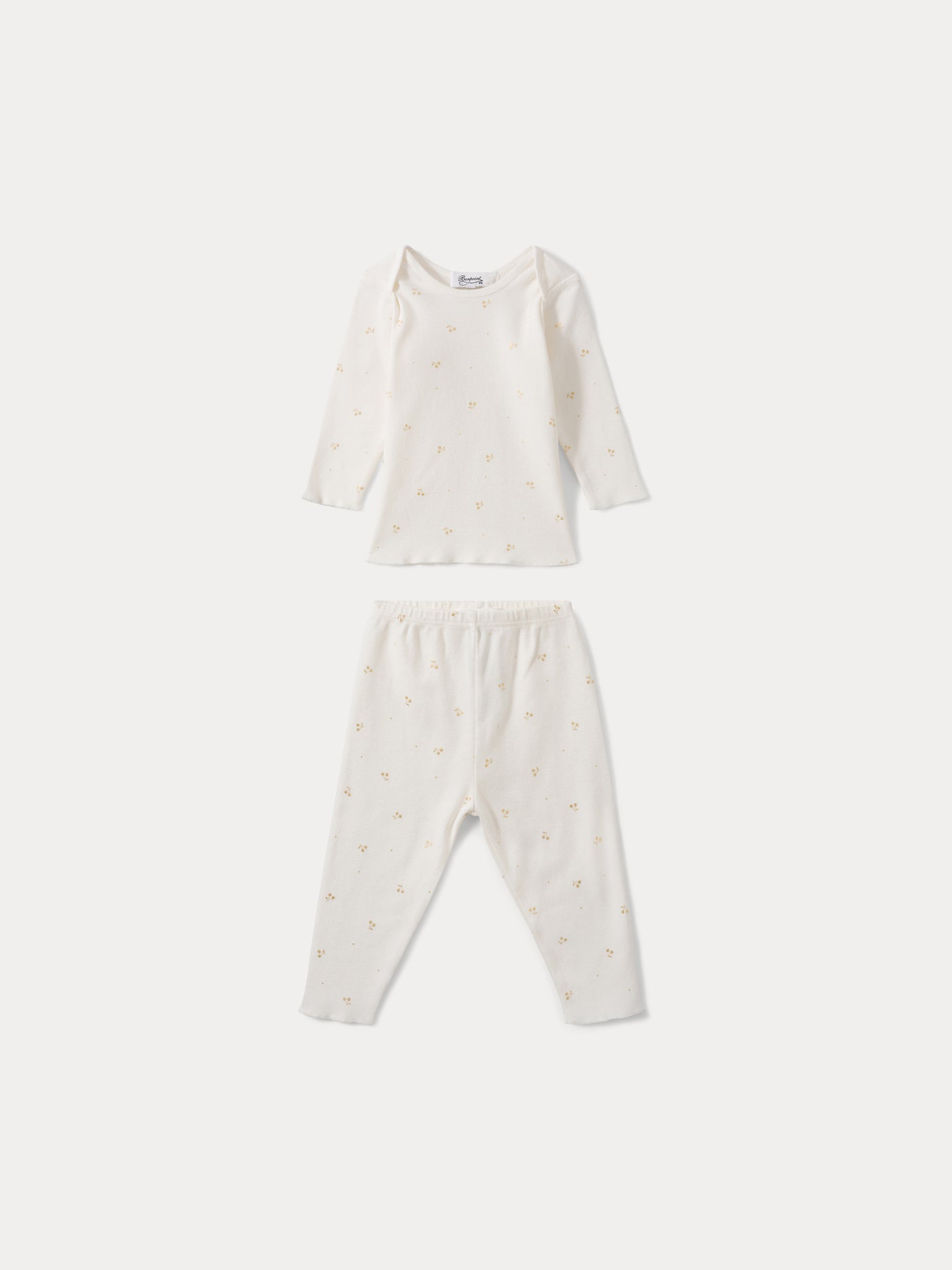 Zweiteiliges Pyjama-Set für Babys in Gold