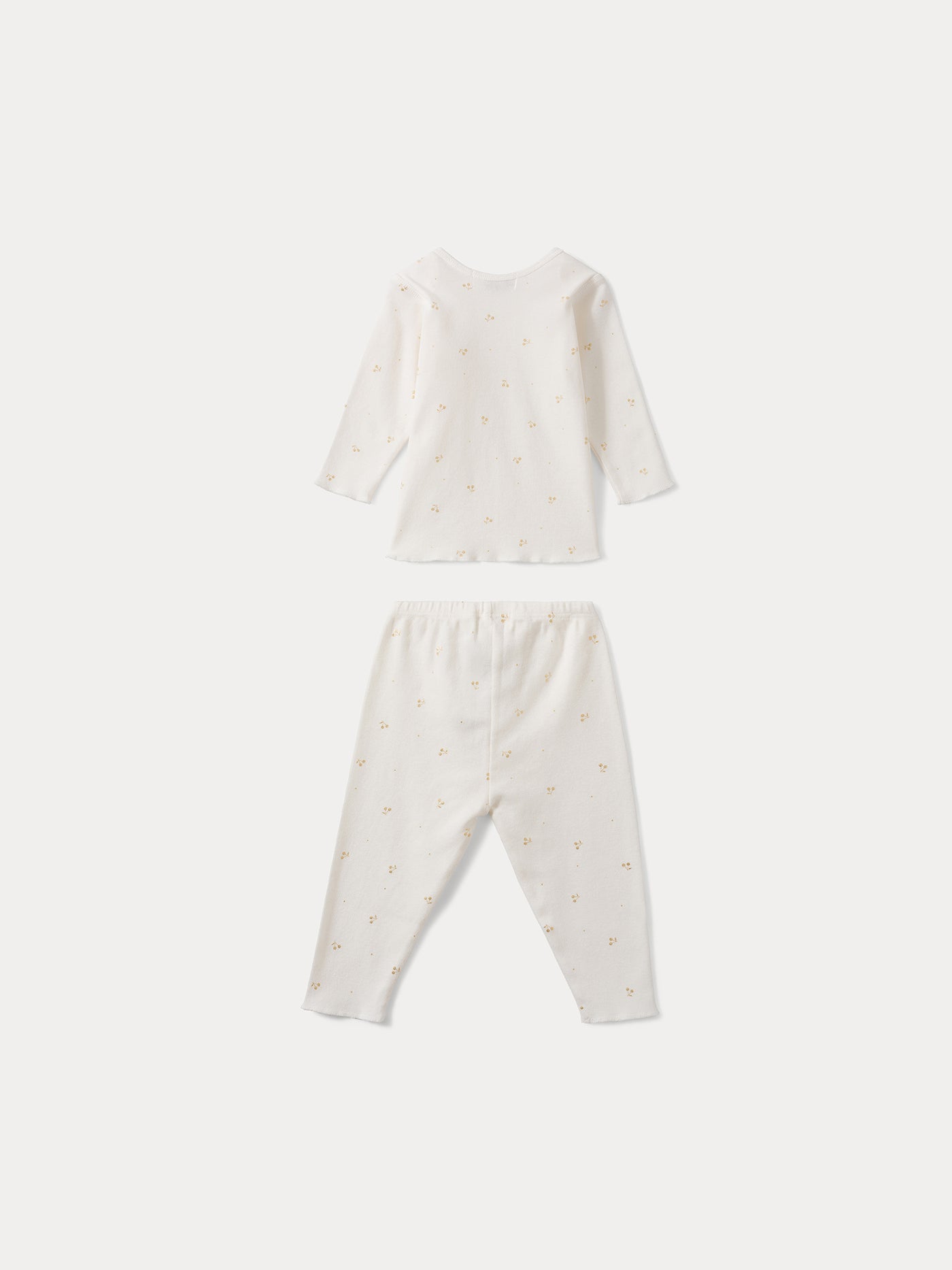Zweiteiliges Pyjama-Set für Babys in Gold
