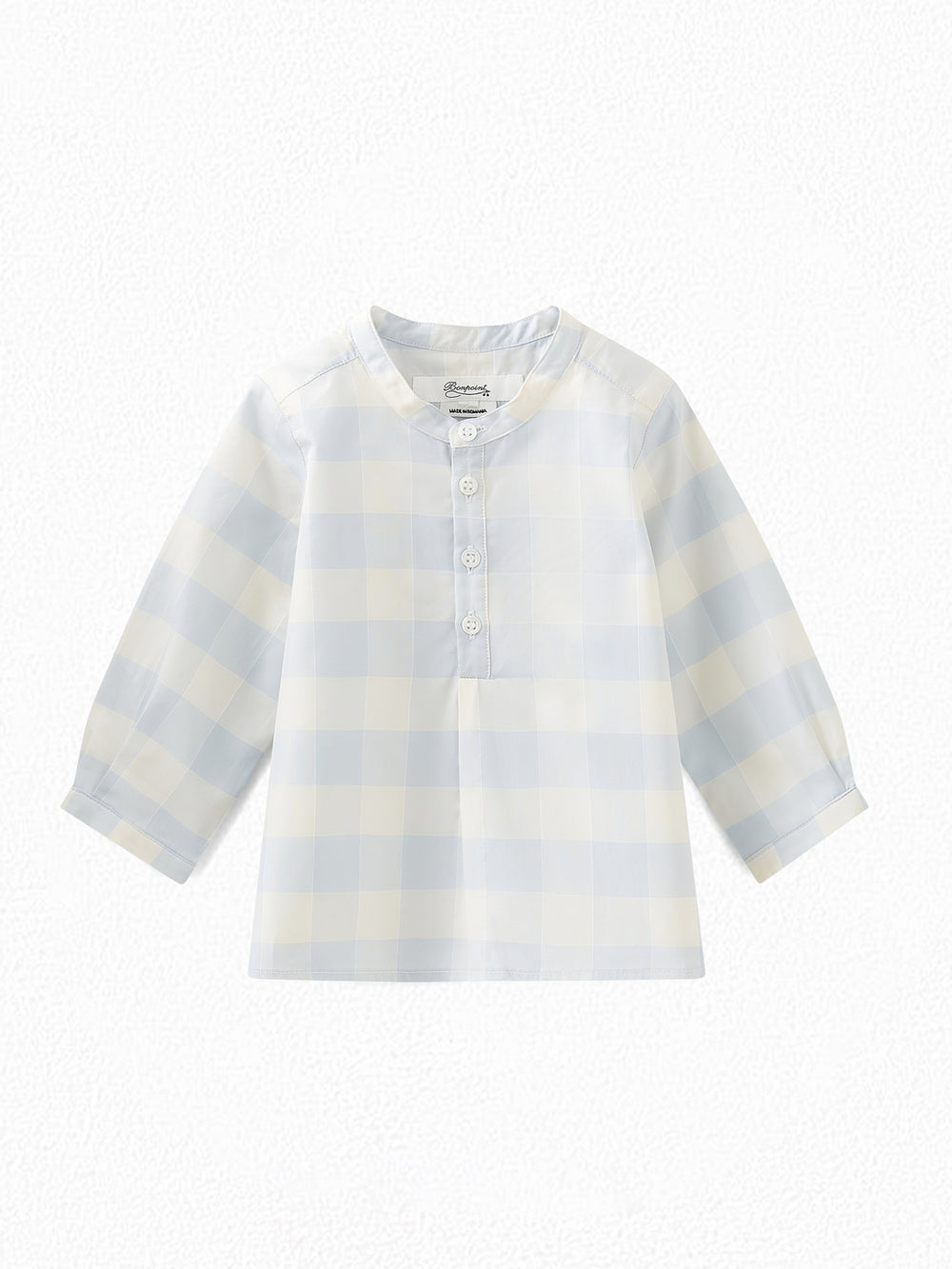 Baby Tunic with Henley Collar sea blue