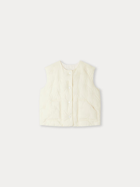 Bonpoint Dalia logo-embroidered padded vest