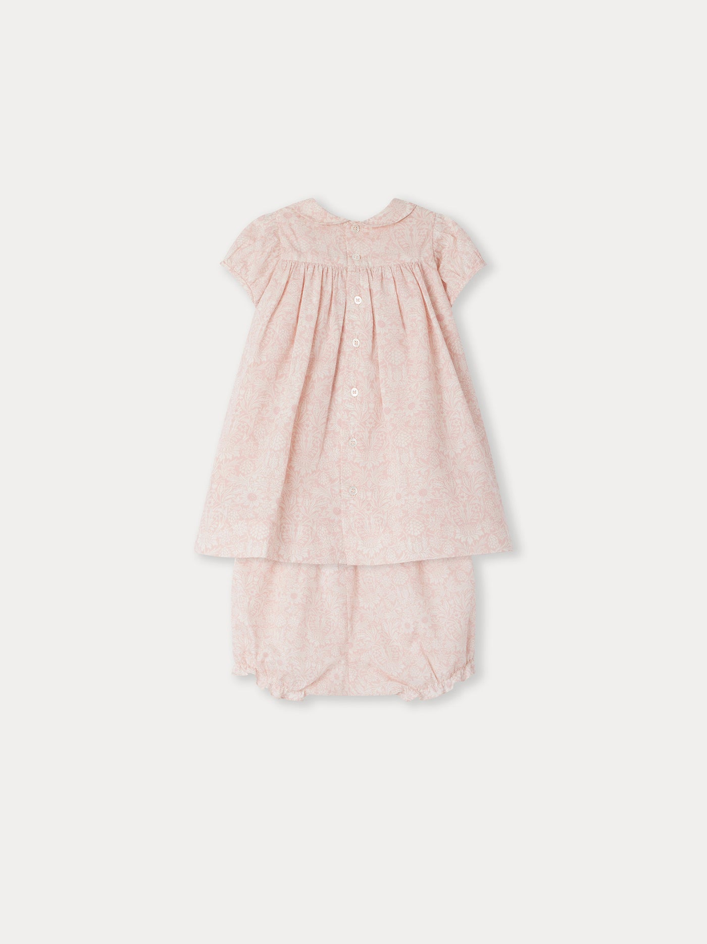 Joyeuse Smocked Dress pale pink