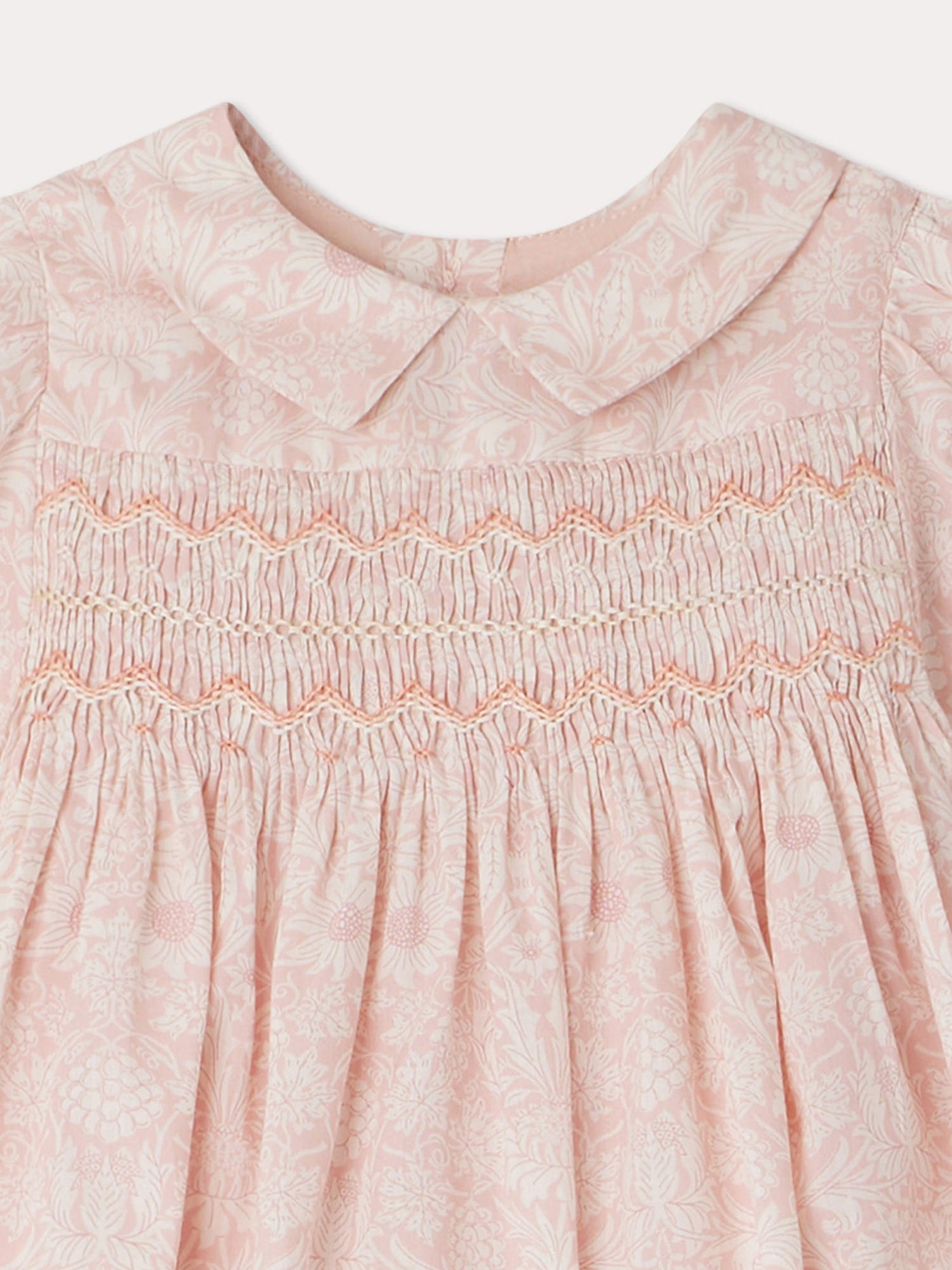 Joyeuse Smocked Dress pale pink