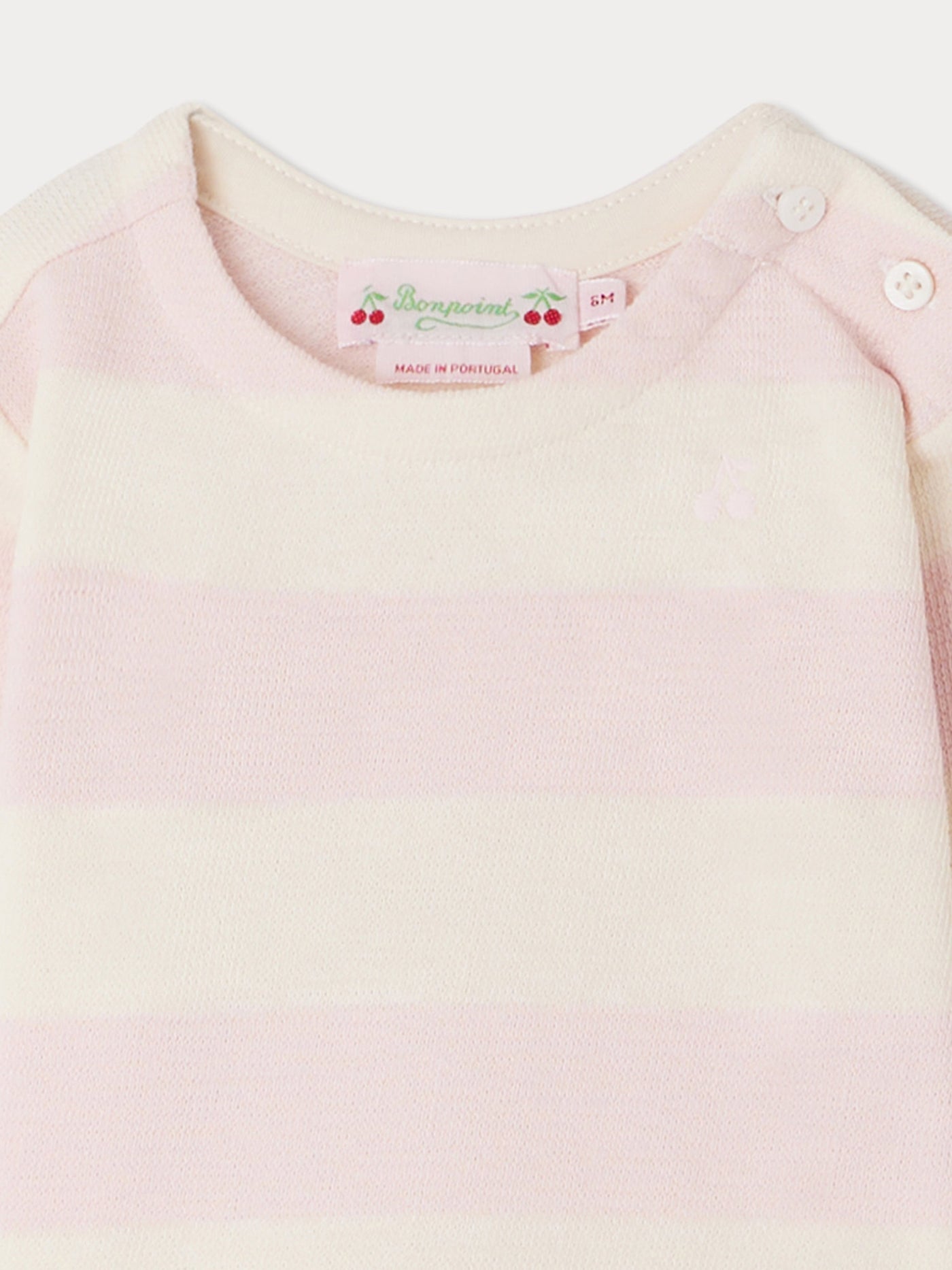 Dakota Striped Sweater powder pink