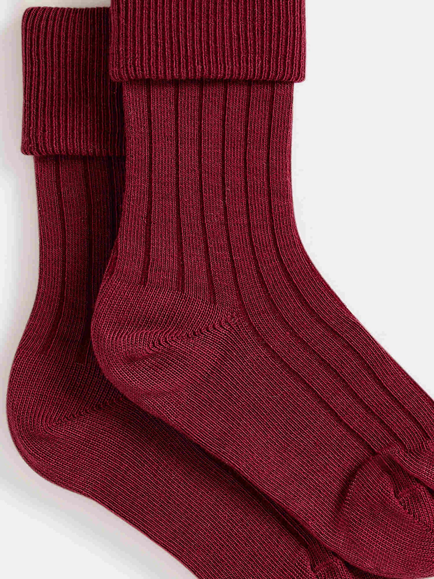 Thorild Ribbed Socks plum