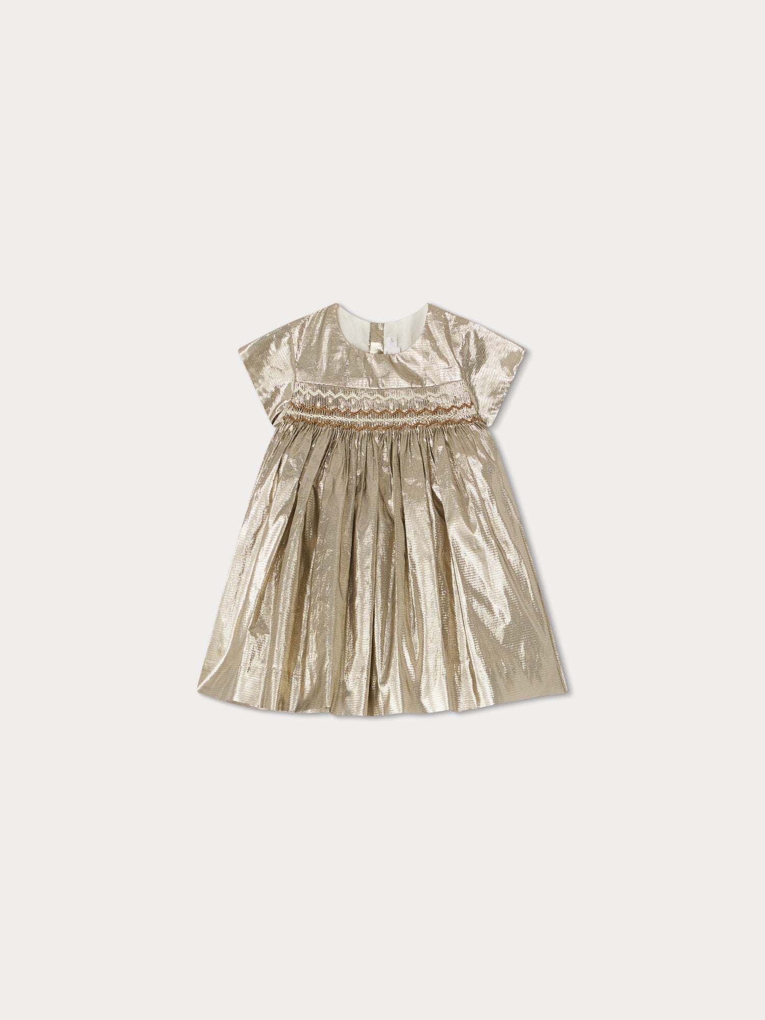 Maruska Smocked Dress gold • Bonpoint